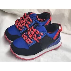 NEW Baby/Toddler Athletic Shoes Sneakers - 3.5C / 4C - Blue Black & Red